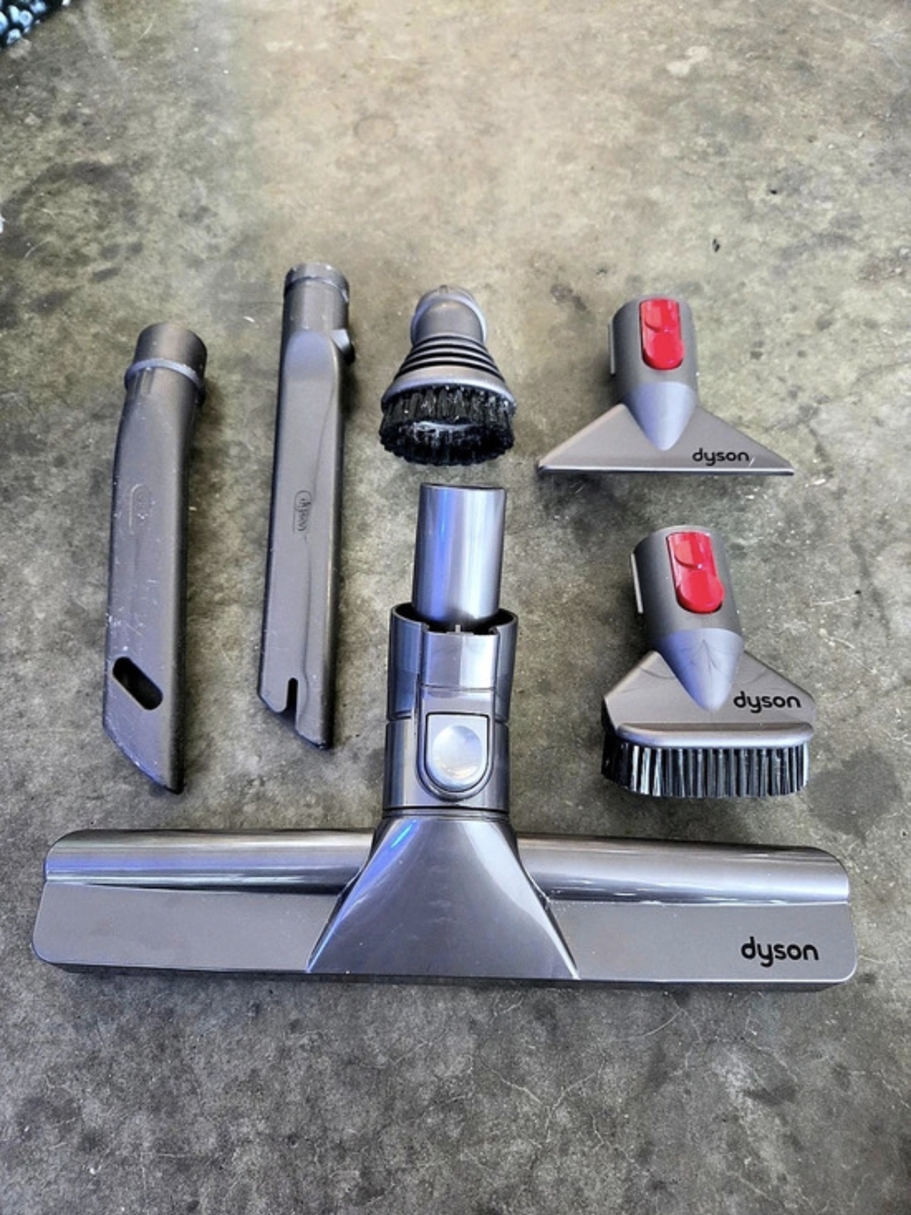 Dyson Cordless Vacuum Tool Attachment Bundle Set Gray & Black